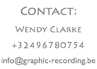 Contact:
Wendy Clarke
+32496780754 info@graphic-recording.be